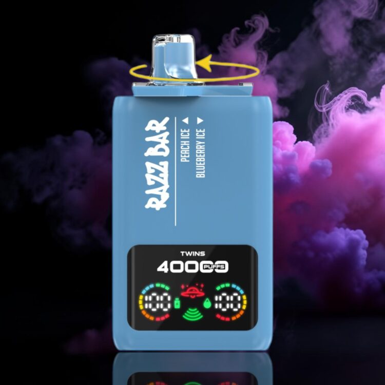 Razz Bar 40K Duo – Peach Ice • Blueberry Ice