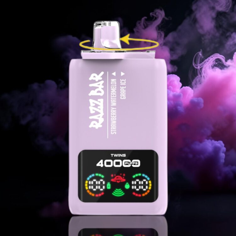 Razz Bar 40K Duo – Strawberry Watermelon • Grape Ice