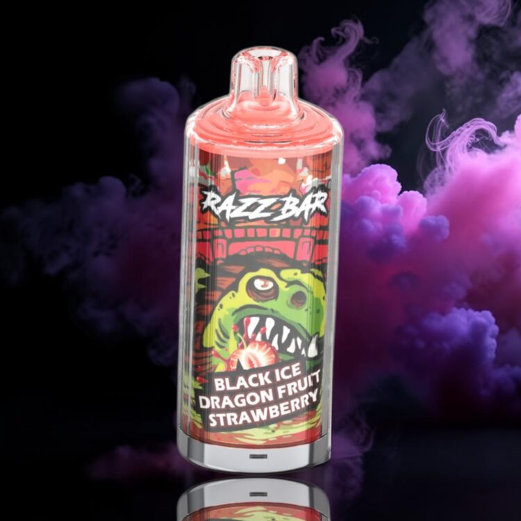 Razz Bar 60K – Black Ice Dragon Fruit Strawberry