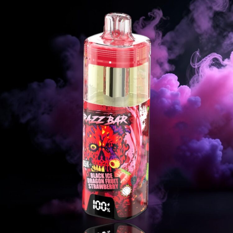 Razz Bar 65K – Black Ice Dragon Fruit Strawberry